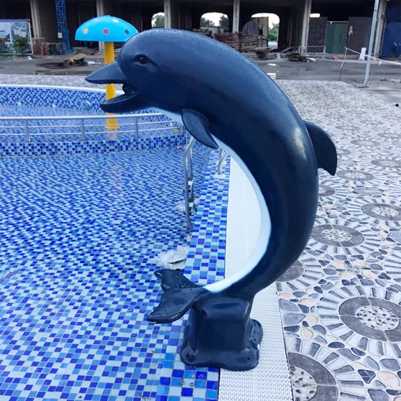 Con cá heo phun nước trang trí cho bể bơi DK 001-51