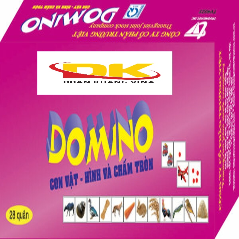 Domino Con vật – hình – chấm tròn DK 090- 37
