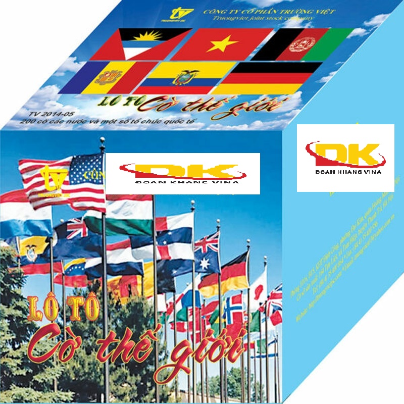 Bộ cờ các nước và một số tổ chức quốc tế cho bé  DK 090-39