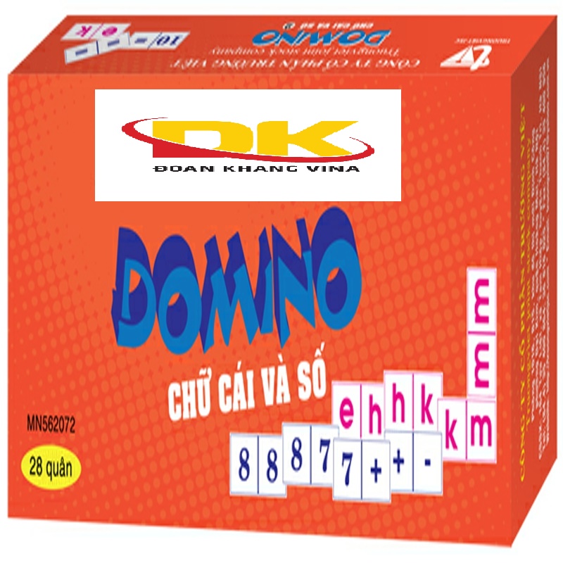 Domino chữ cái và số cho bé DK 090-34