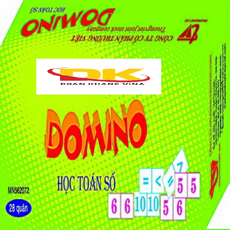 Domino học toán (toán số và toán hình) mầm non DK 090-33