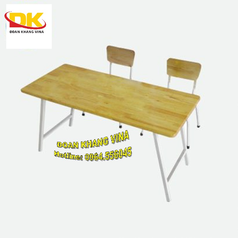 Bàn ghế gỗ tự nhiên cho bé mầm non giá rẻ chất lượng DK 012-10