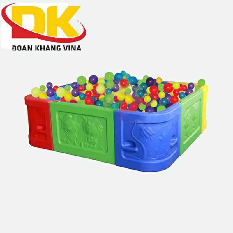 Bể bóng nhựa hình vuông cho bé DK 040- 5