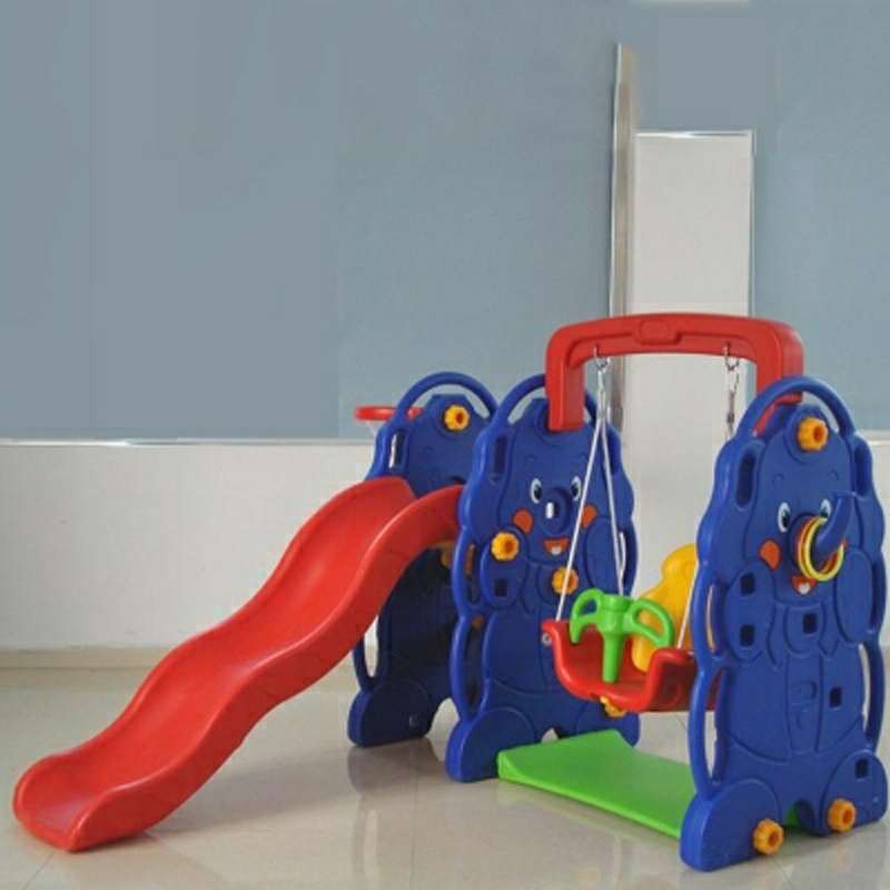 Cầu trượt cho bé xích đu hình con voi DK 008-19