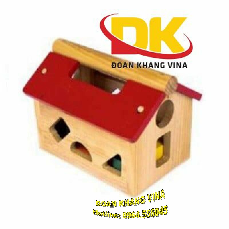 Nhà thả hình đồ chơi cho bé bằng gỗ DK 060-23