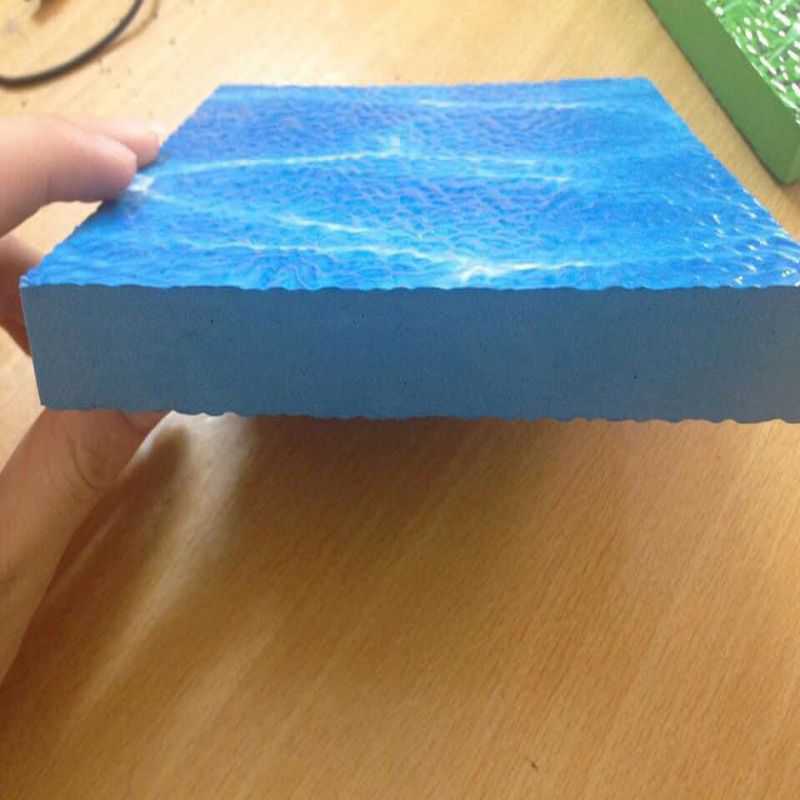 Thảm xốp 3D màu xanh nước biển nhập khẩu DK 015- 44